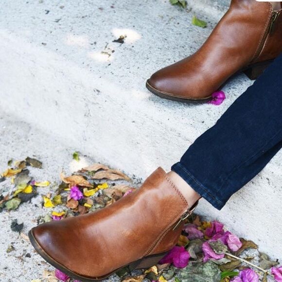 Lucky Brand Women’s Basel Bootie Brown Size 10M - Picture 1 of 15